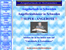 Tablet Screenshot of angelurlaub-schweden.eu